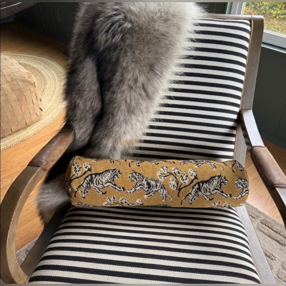 Lulu & Georgia 
Tiger Jacquard Bolster Pillow - Picture 2 of 4